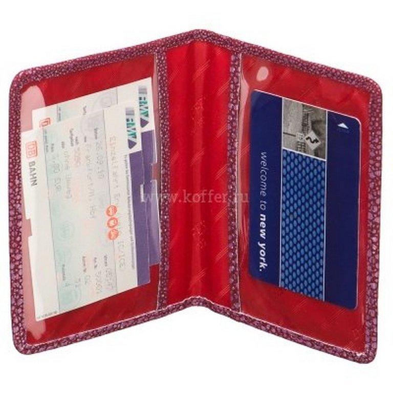 Обложка для автодокументов Dr.Koffer нат. кожа, фиолетовый