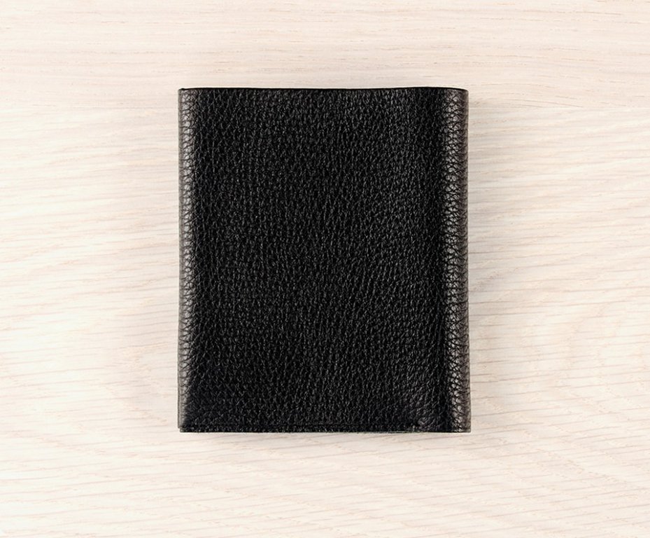 Портмоне D.Morelli мужское "Texas" вертикальное, нат.кожа, черный