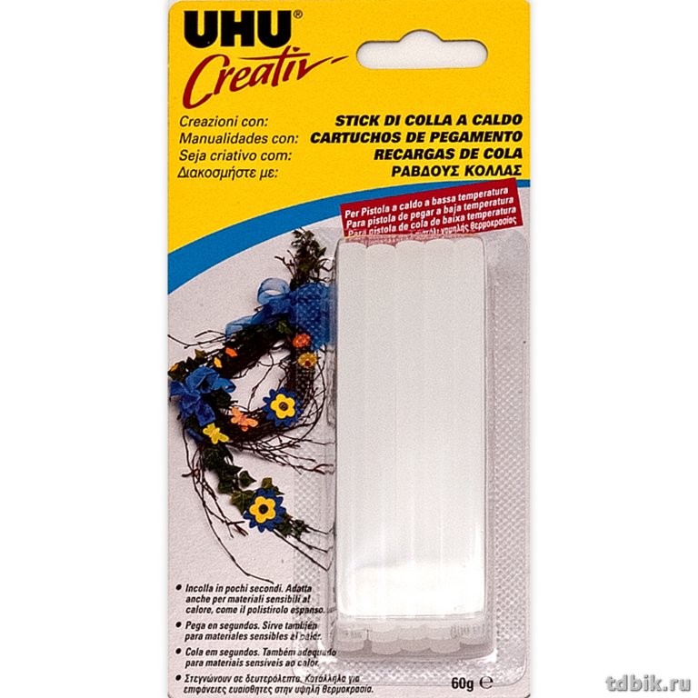 Клей для клеевого пистолета d= 7мм низкотемпературного UHU