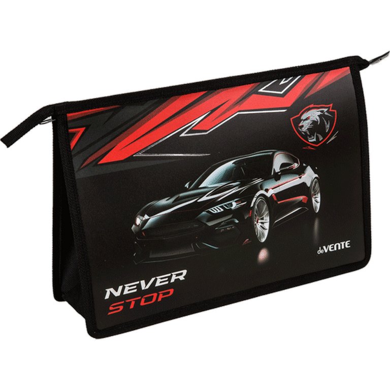 Папка для тетрадей А4 на молнии deVENTE "Never Stop" дно с расширением