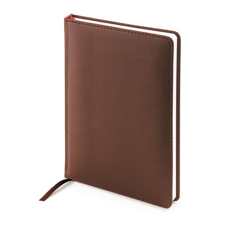 Ежедневник без дат 145*216 мм Альт "Leader" коричневый