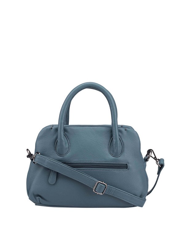 Сумка женская Dr.Koffer 28х19х13см см, нат.кожа голубая