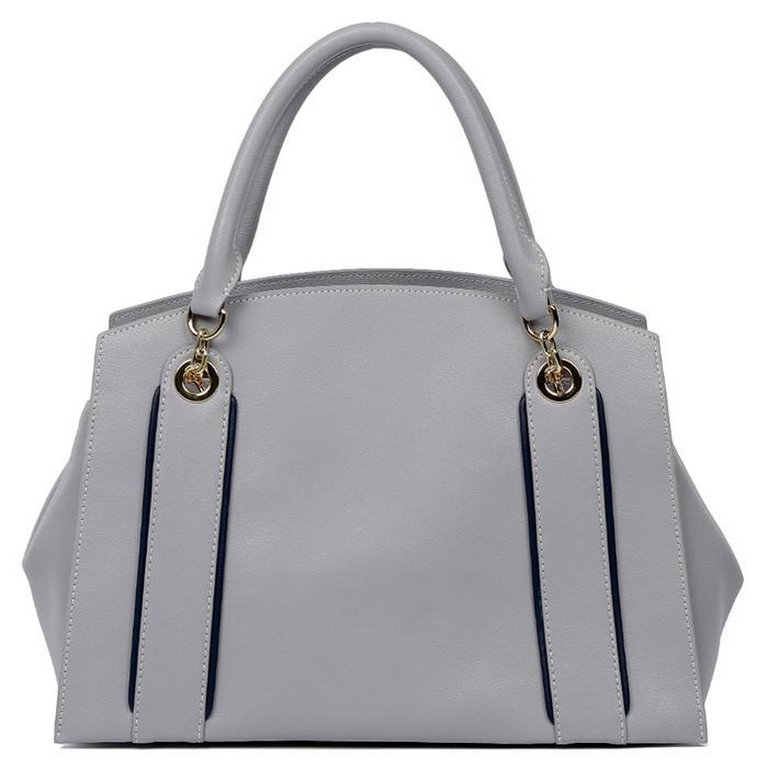 Сумка женская LEO VENTONI 32*23*14см, нат. кожа, серый