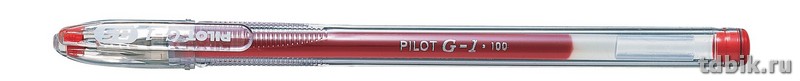 Ручка гелевая Pilot  0,5мм красная (стерж.129мм, линия 0,25мм)