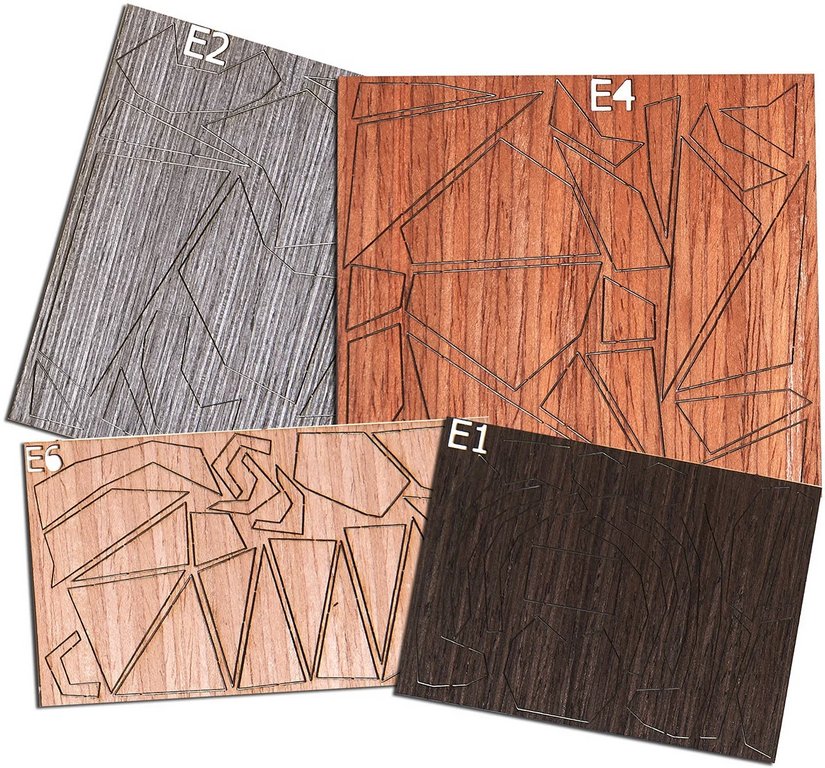 Аппликация из дерева "Серый волк" 20х20 см