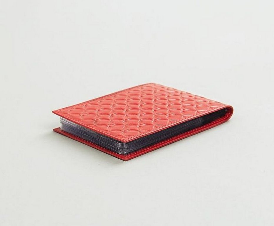 Визитница D.Morelli "Red ts" нат. кожа