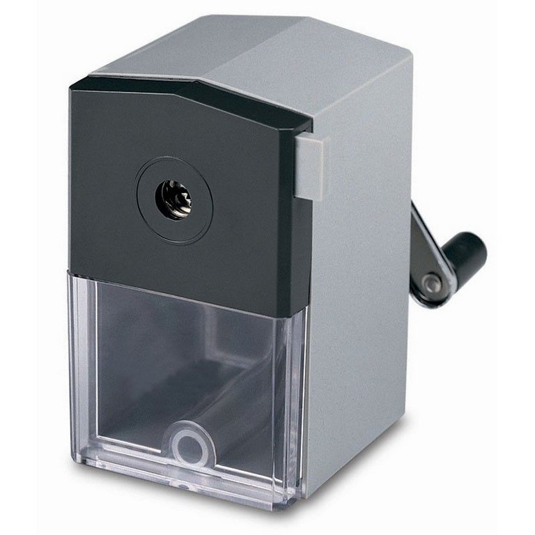 Точилка механическая пластиковый корпус KW-trio (80x85x52мм) с креплением к столу