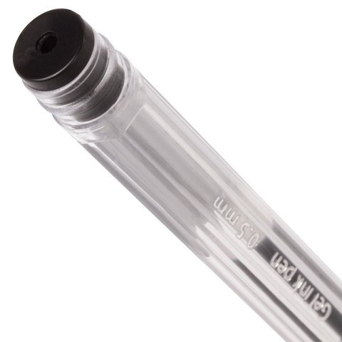 Ручка гелевая Brauberg "Jet" 0,5мм черная (стерж.130мм, линия 0,35мм)