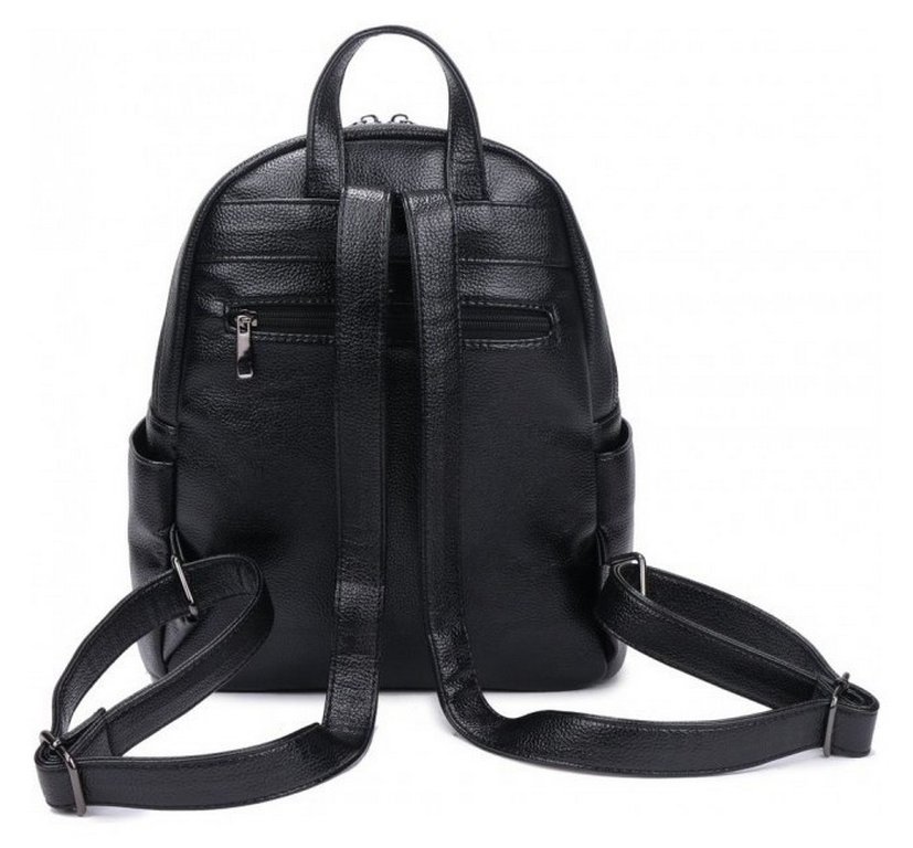 Рюкзак молодежный женский OrsOro иск. кожа 33*27*14 см, черный