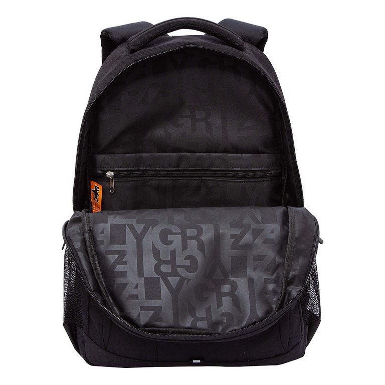 Рюкзак молодежный мужской Grizzly 47*32*17 см., черный