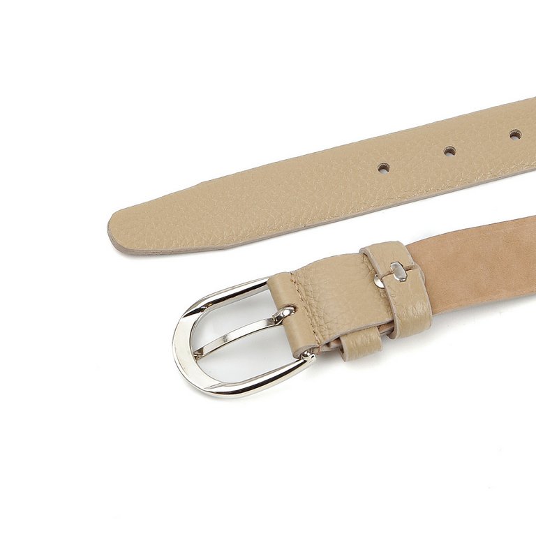 Ремень FABRETTI женский, натуральная кожа, размер 120, бежевый