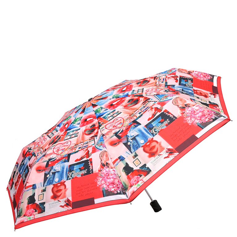 Зонт женский суперавтомат Fabretti, мини , 3 сложения, эпонж