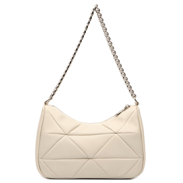 Сумка женская FABRETTI 27х18х10 см, нат. кожа, бежевый