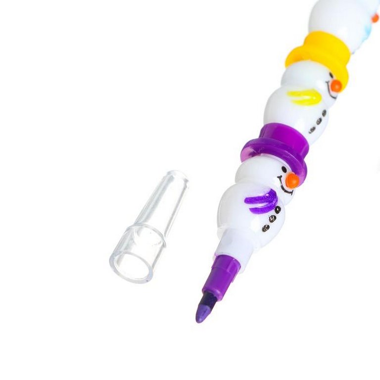 Карандаш многоцветный сегментный "Снеговик" 5 цветов