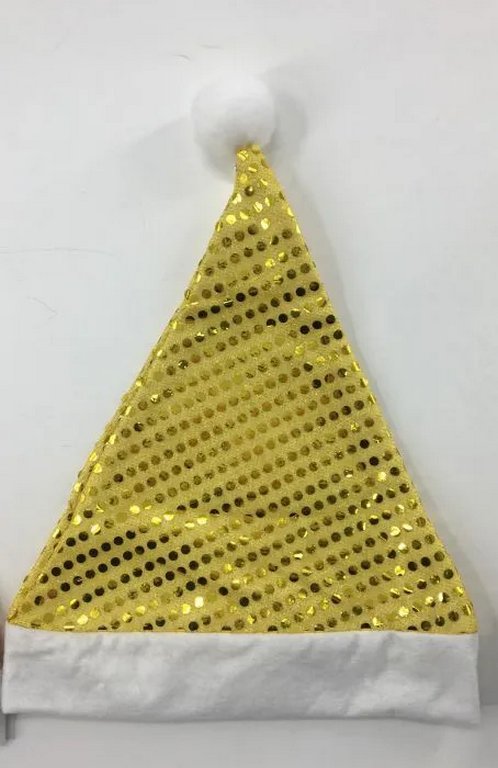 Колпак новогодний золотой 30x40см