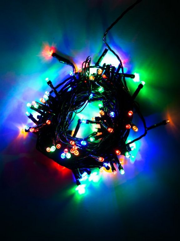 Гирлянда комнатная Нить 10м, 100 цв. ламп, 8 режимов