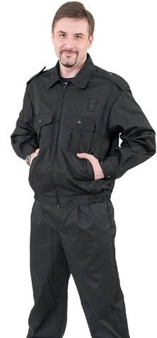 Спецодежда Костюм "Альфа" куртка, брюки р-р 48-50/170-176, цвет черный