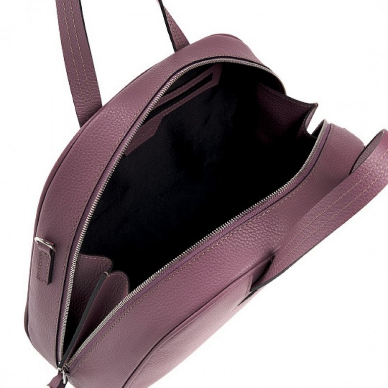 Сумка женская Dr.Koffer 31х25х11см см, нат.кожа св. фиолетовый