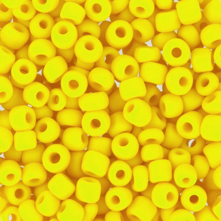 Бисер круглый d=2 мм., 10гр/уп., цв. желтый