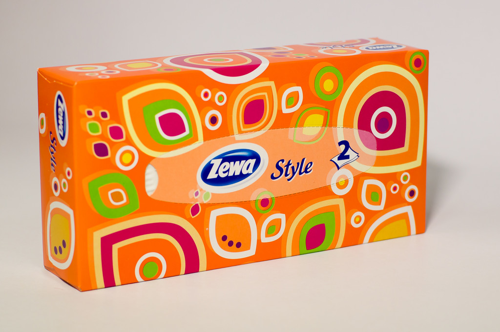 Салфетки косметические 100 шт/уп 2-слойные, Zewa/Zemma