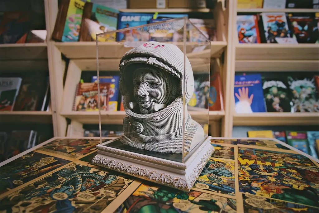 Сборная модель из гофрокартона "Гагарин" h=18см, 119 дет., 6+, 5cult