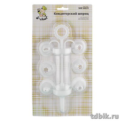 Шприц кондитерский 7 насадок S-Chief