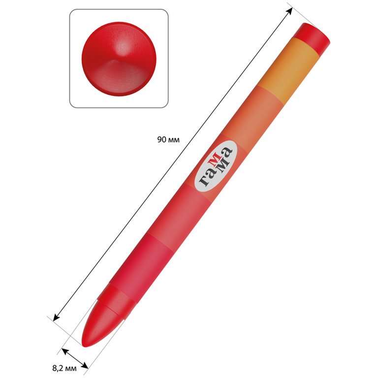 Набор карандашей восковых  6 цв. Гамма "Мультики"