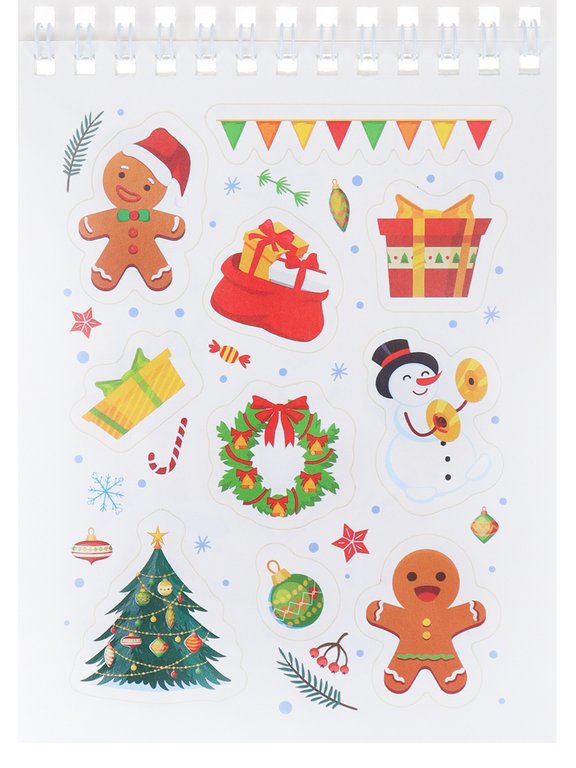 Набор наклеек 150 шт "Мое Новогоднее настроение" 16л., А6, MILAND