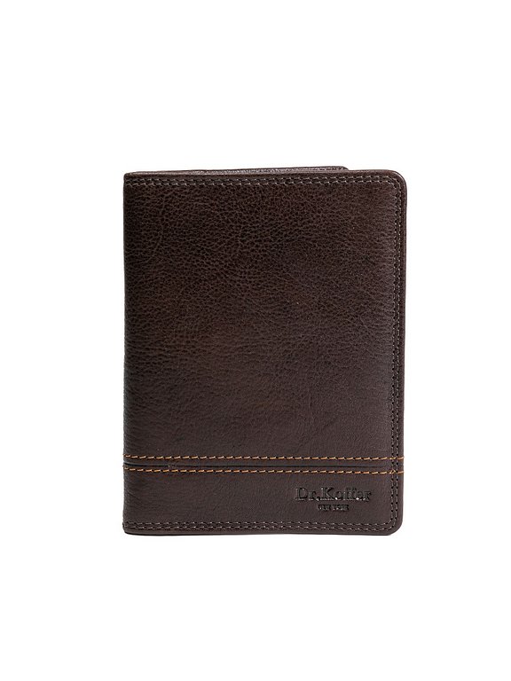 Обложка для паспорта и автодокументов Dr.Koffer нат. кожа, коричневый