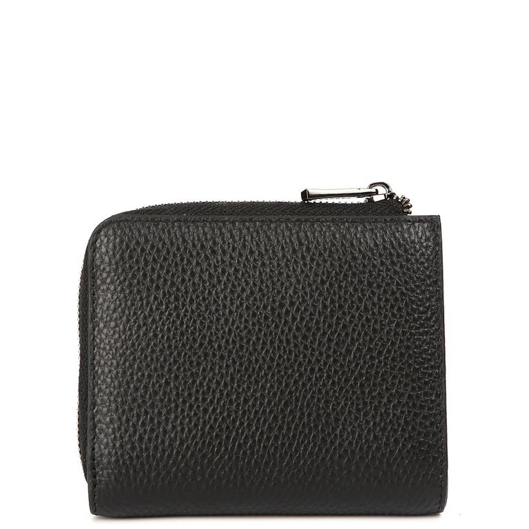 Портмоне FABRETTI женское, нат. кожа, 11*9,5*2,5 см, черный