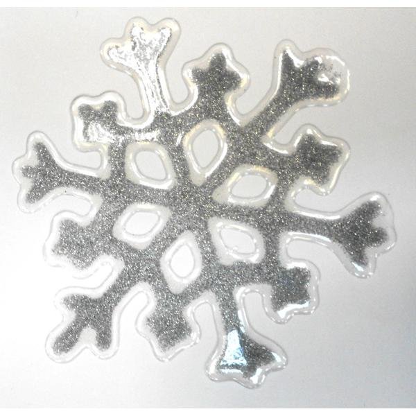 Украшение оконное "Снежинки" 15*20см цвет белый