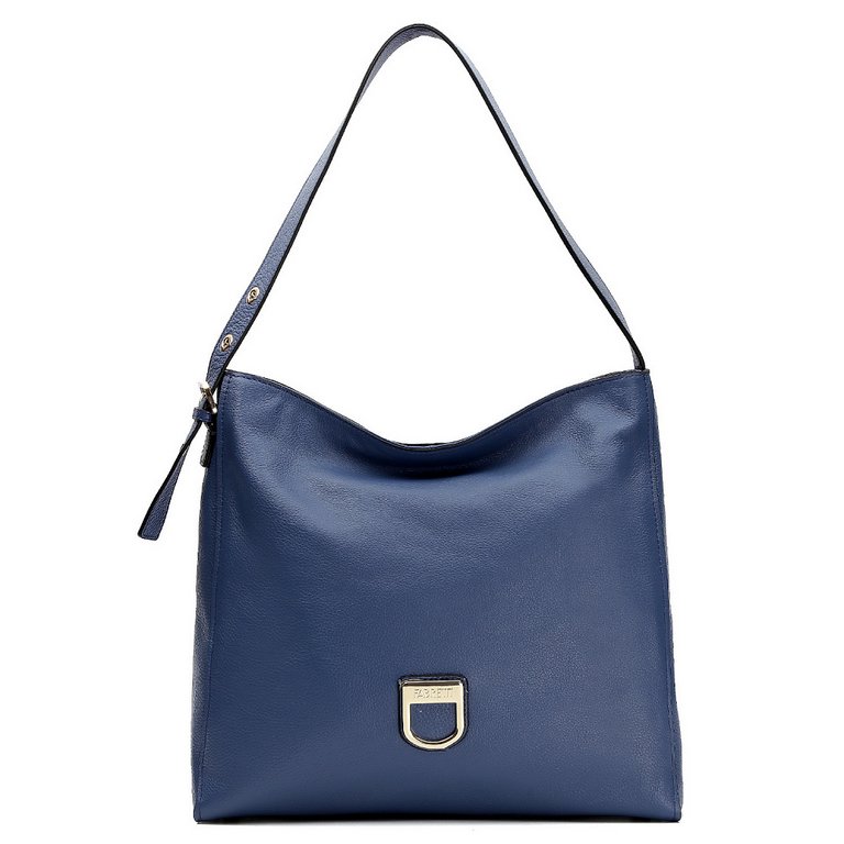 Сумка женская FABRETTI 34*31*14см, нат. кожа, синий