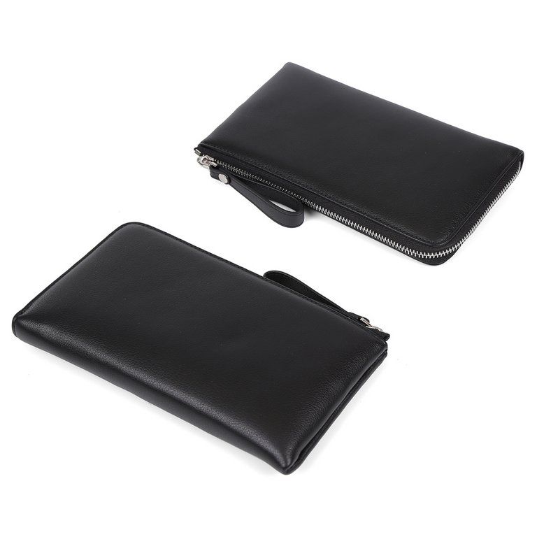 Портмоне LEO VENTONI мужское, нат.кожа, 22*13*1см, черный