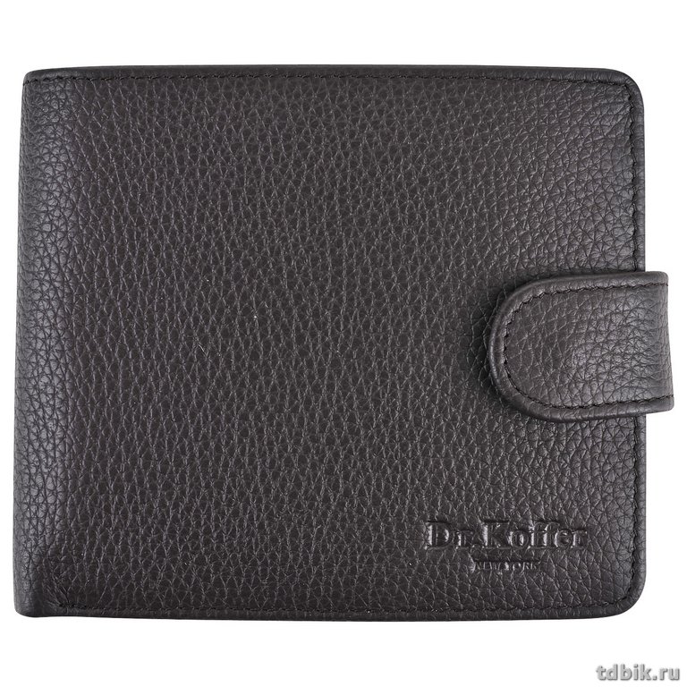 Портмоне Dr.Koffer 10*12,5см, нат. кожа, коричневый