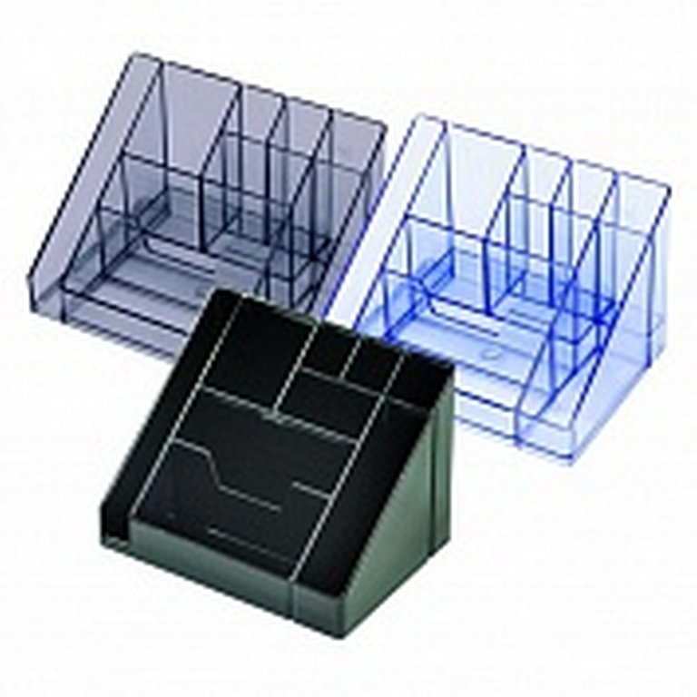 Подставка наст д/канц. принадлеж. Стамм "Каскад" 9 отд. черная