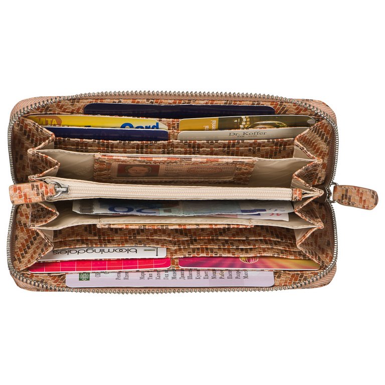 Портмоне Dr.Koffer 19*9,5см, нат. кожа, цв. светло-коричневый