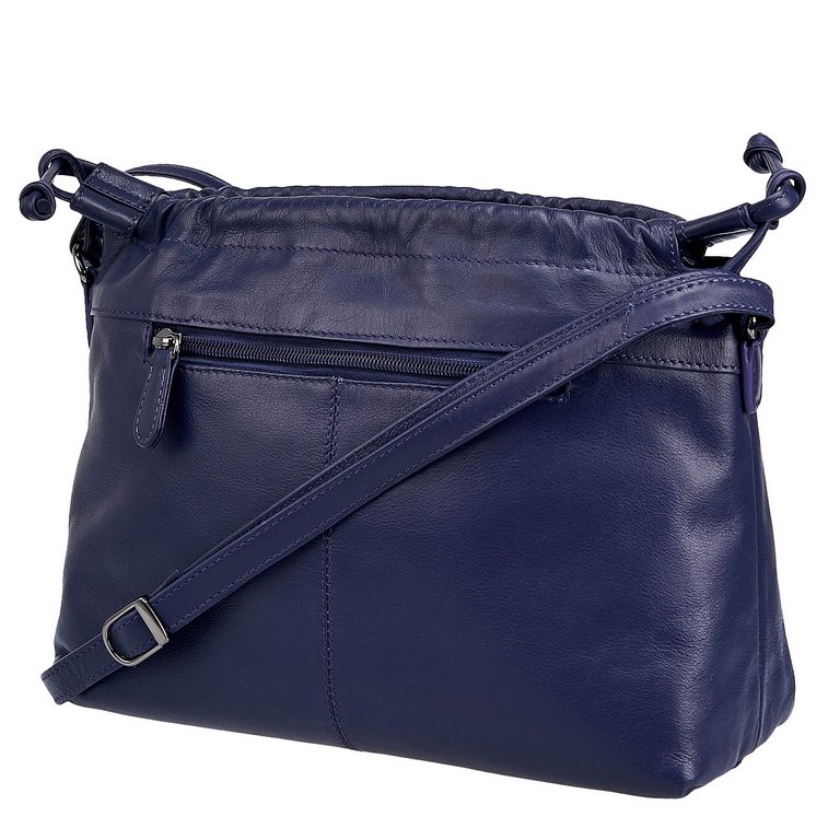 Сумка женская Dr.Koffer 28х20х12см см, нат.кожа синяя