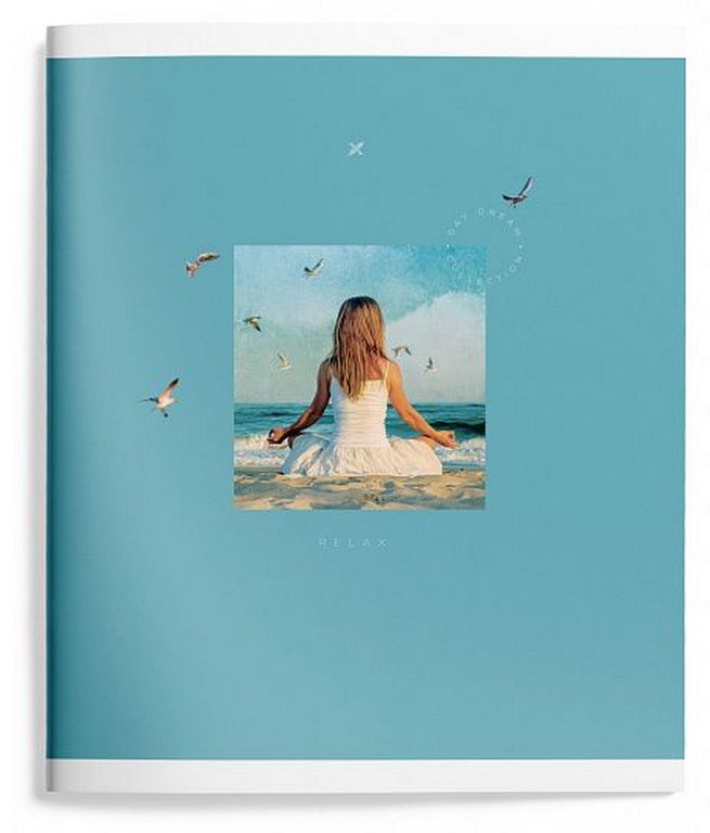 Тетрадь 48 лист кл. А5 на скрепке LOREX "DAY-DREAM" двойная обложка soft touch