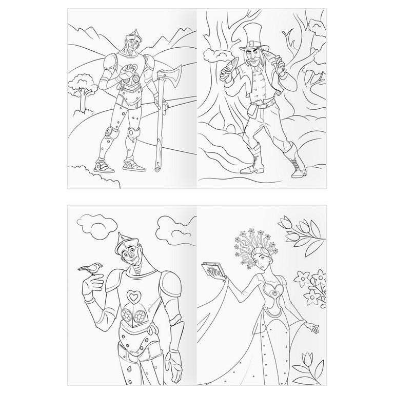 Раскраска А4 "Волшебник Изумрудного города" 16 стр ТРИ СОВЫ