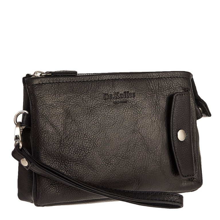 Сумка-органайзер Dr.Koffer 20*13*4см, нат. кожа, черный