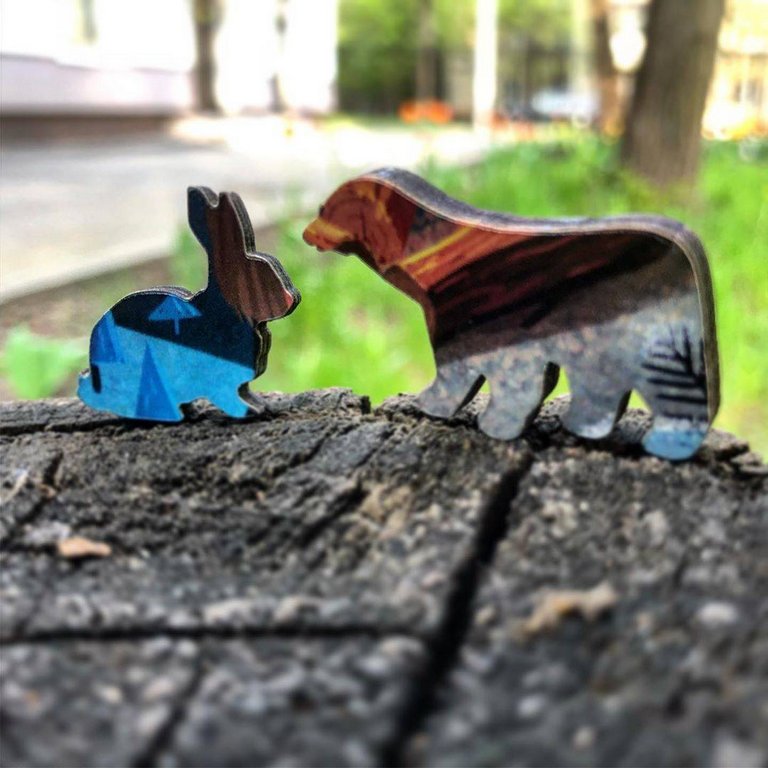 Пазлы деревянные фигурные  61 дет. "Весенний пикник" 5+ Mr.Puzz