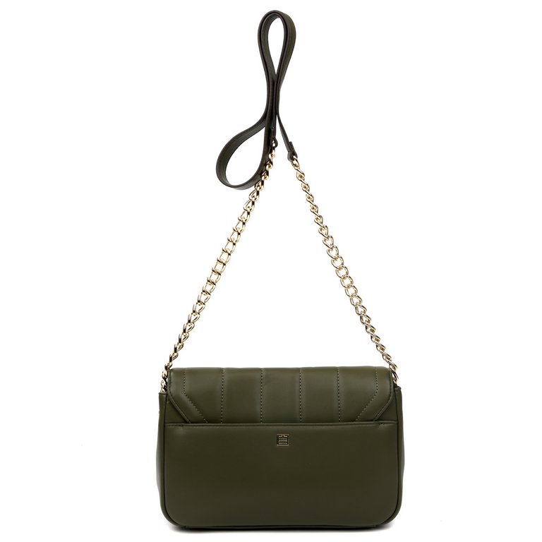 Сумка женская FABRETTI 25х15х8 см, нат. кожа, табачный