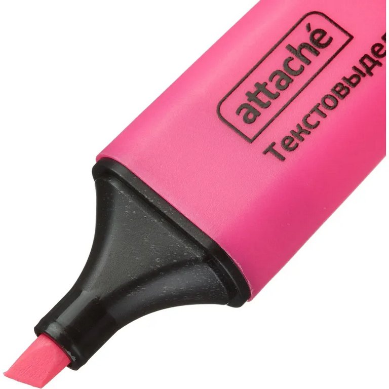 Текст-маркер Attache Colored розовый, 1-5мм