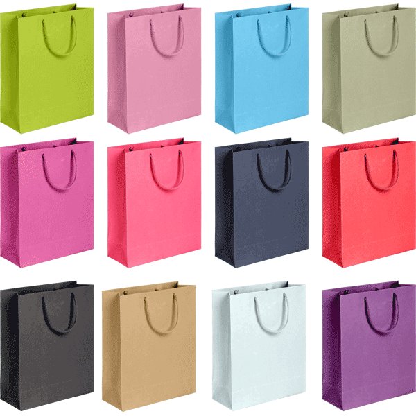 Пакет бумажный 12*18*16см (ассорти) deVente