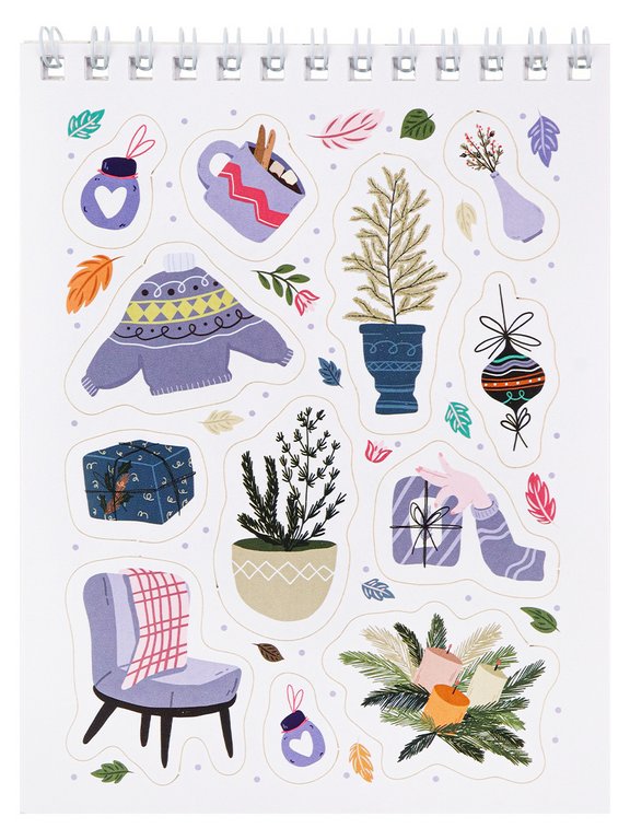 Набор наклеек 150 шт "Мой уют" 16л., А6, MILAND