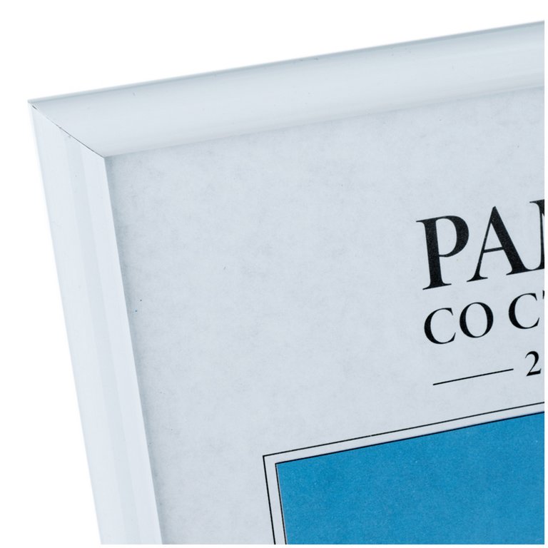 Рамка для фотографий 21*30 см пластик цв. белый (вставка стекло) OfficeSpace (багет 14мм)