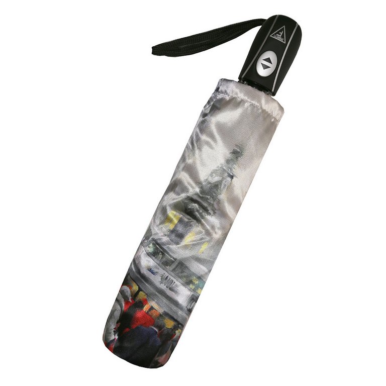 Зонт женский суперавтомат Fabretti, 3 сложения, сатин