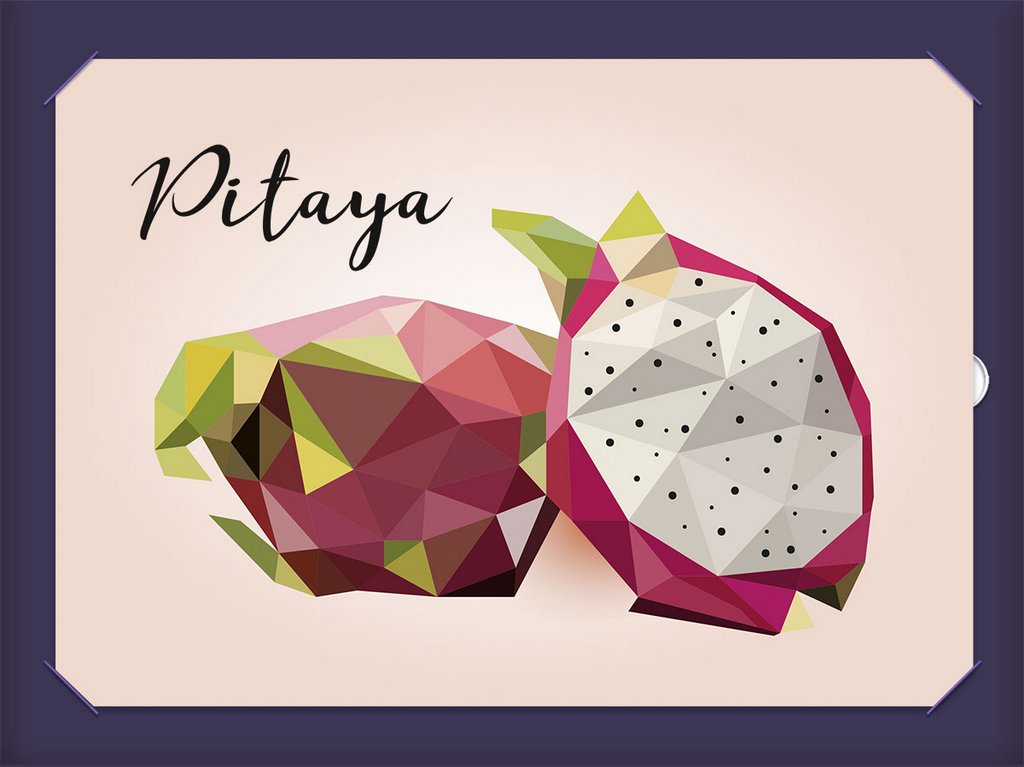 Аппликация наклейками "Сочная питахайя" 21*15 см ФРЕЯ