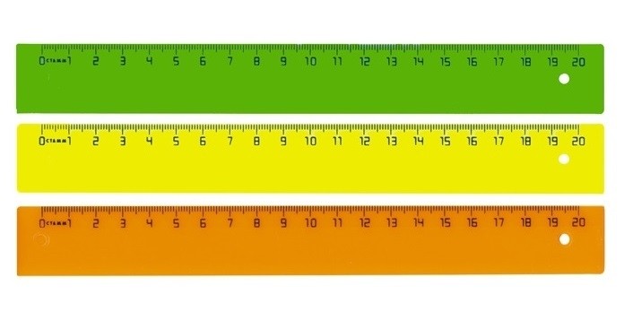Линейка 20 см. пласт. Стамм "NEON"