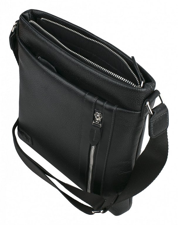 Планшет Baron 25*26*3см натур. кожа, черный